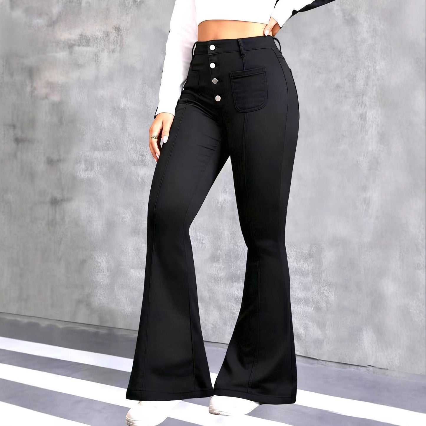 Stretch Casual Denim Pants - Slim Fit