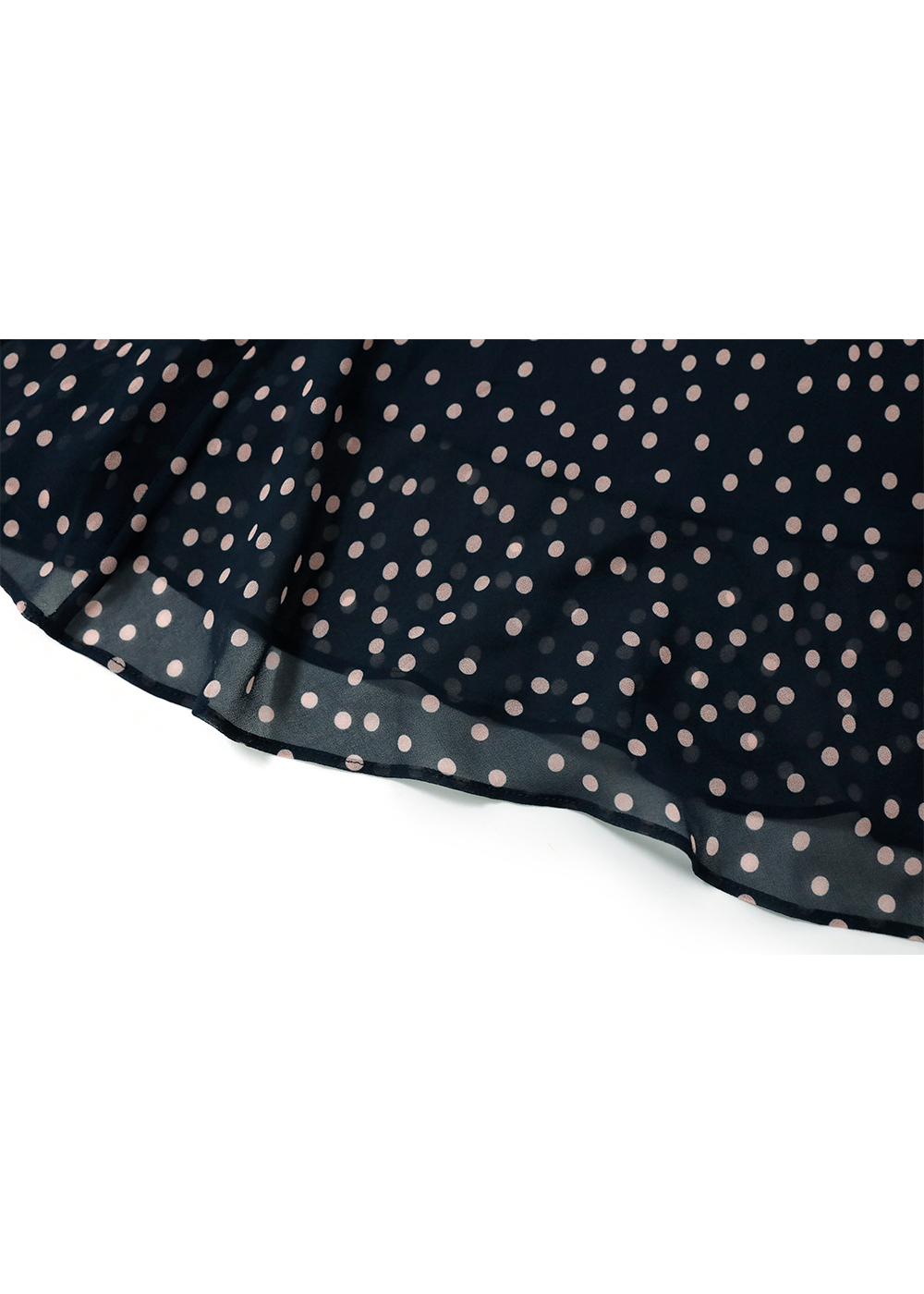 SALAZIA Midnight Blue Pink Dot Dresses