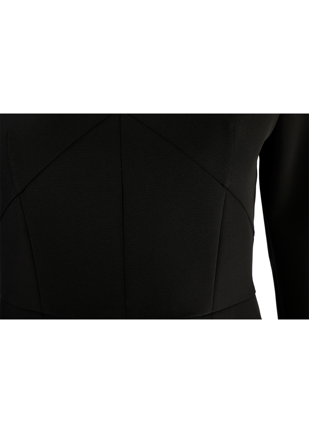 SALAZIA Black Triacetate Blend Short-Sleeve Dresses