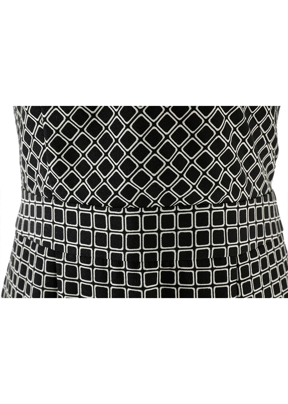 SALAZIA Black Mini Cube Short-Sleeve Dresses