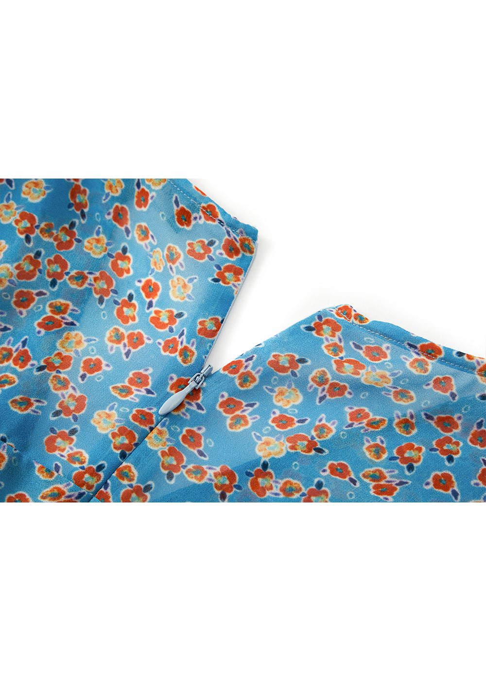 SALAZIA Blue Tiny Orange Blossom Dresses