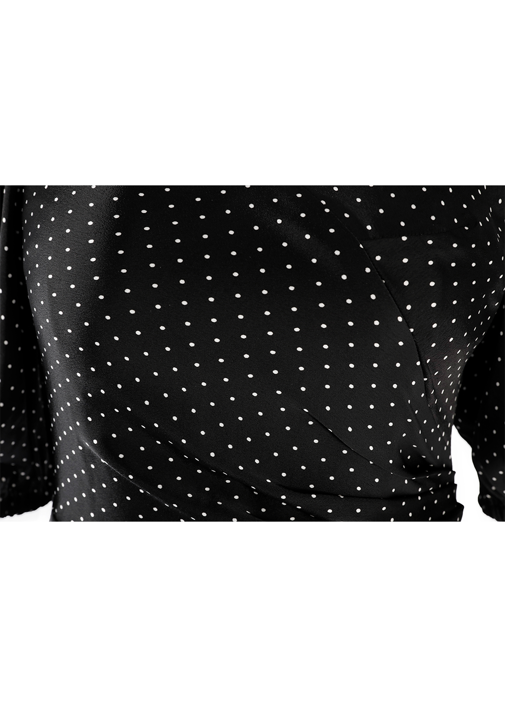 SALAZIA Black Polka Dot Viscose Dresses