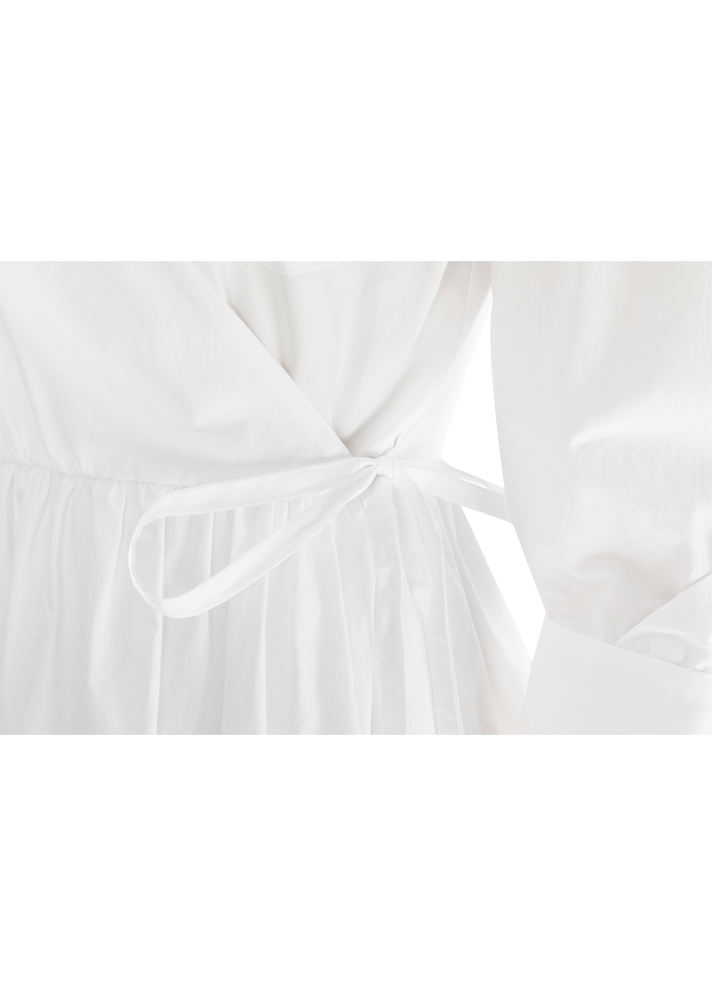 SALAZIA White Cotton Oversized Dresses