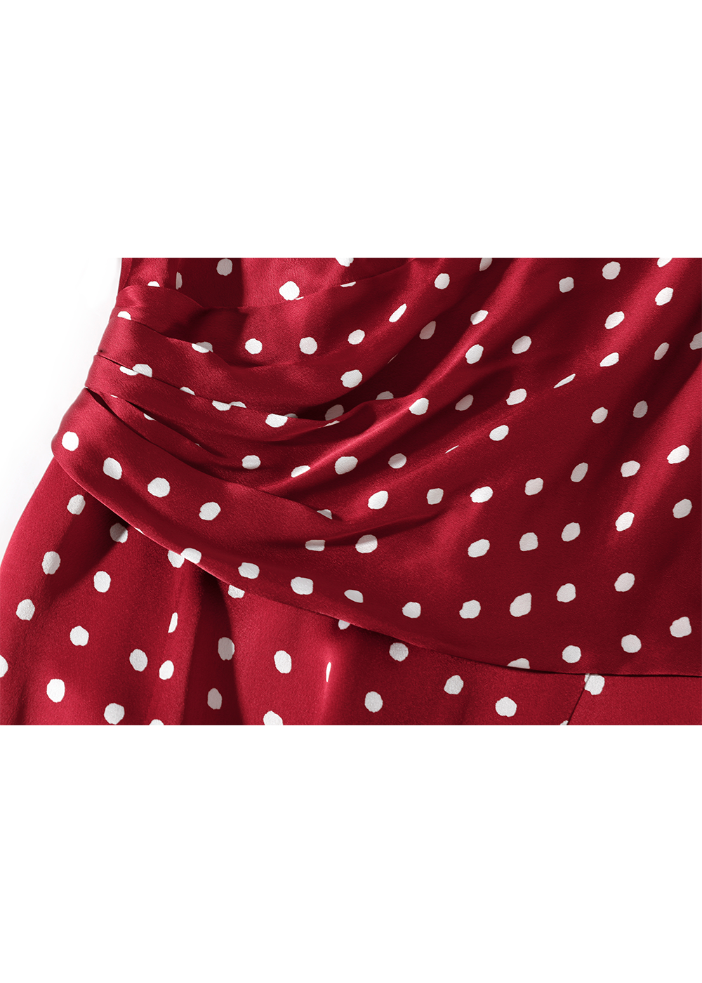 SALAZIA Red Polka Dot Viscose Dresses