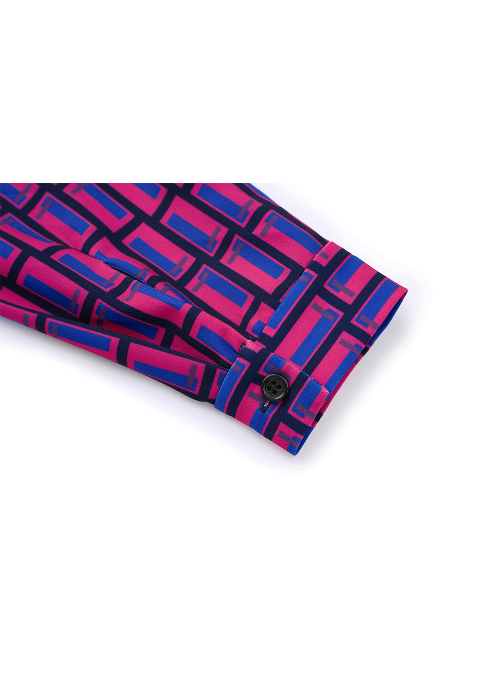 SALAZIA Blue-Red Color Block Dresses
