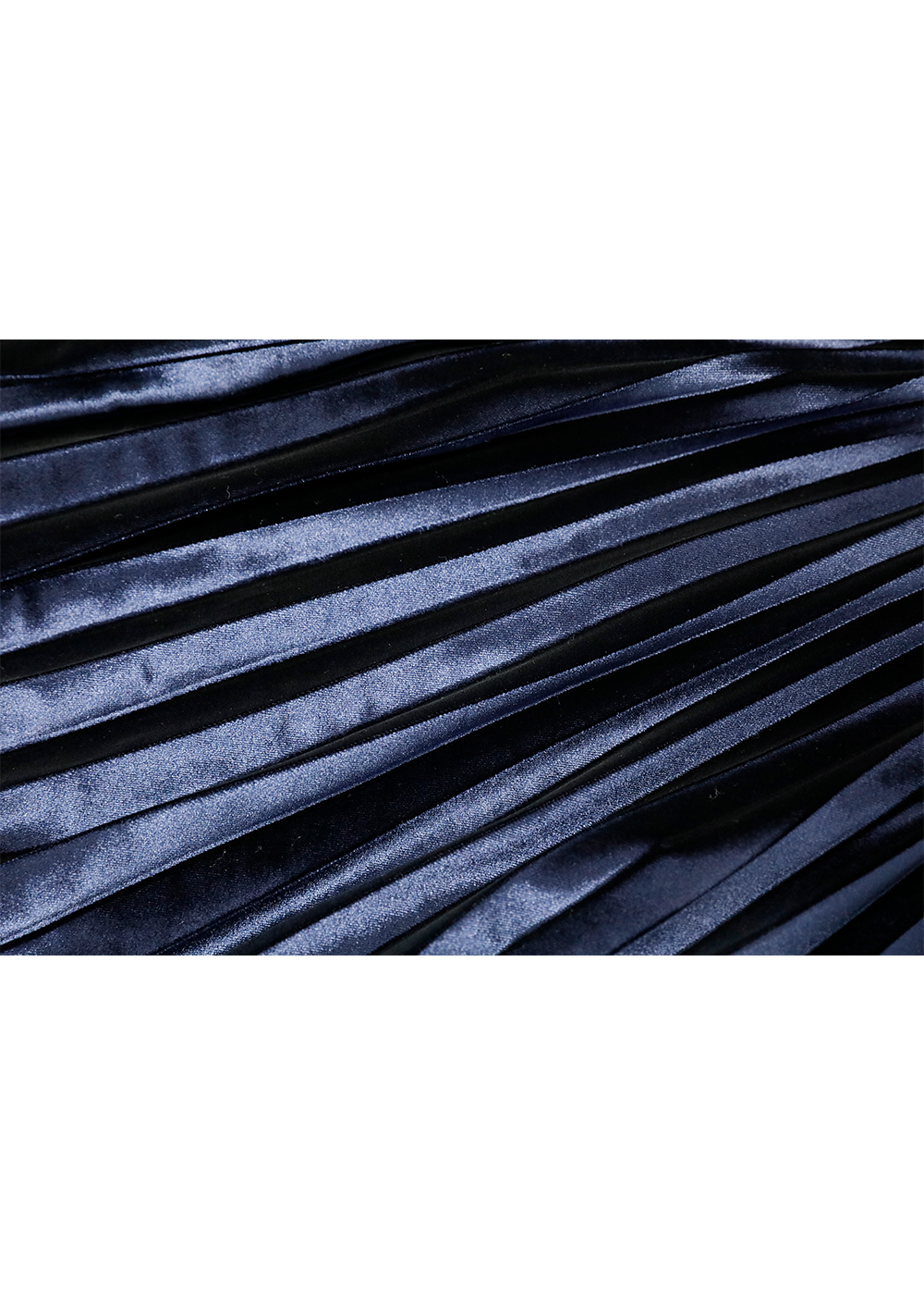 SALAZIA Midnight Blue Polyester-Spandex Long-Sleeve Dresses