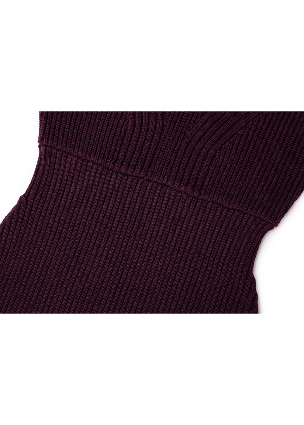 SALAZIA Burgundy Red Wool Knit Dresses