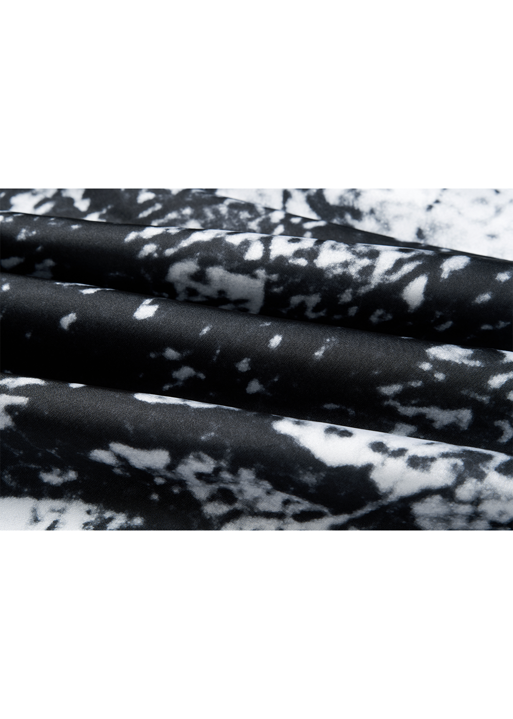 SALAZIA Black-White Tree Shadow Maxi Dresses