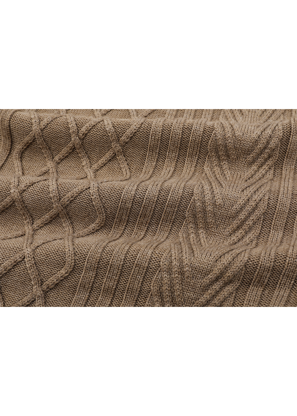 SALAZIA Light Camel Wool Blend Knit Dresses
