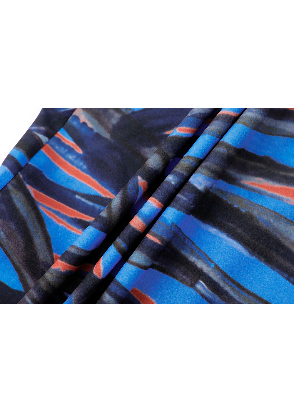 SALAZIA Blue Danxia Stretch Wool Blend Dresses