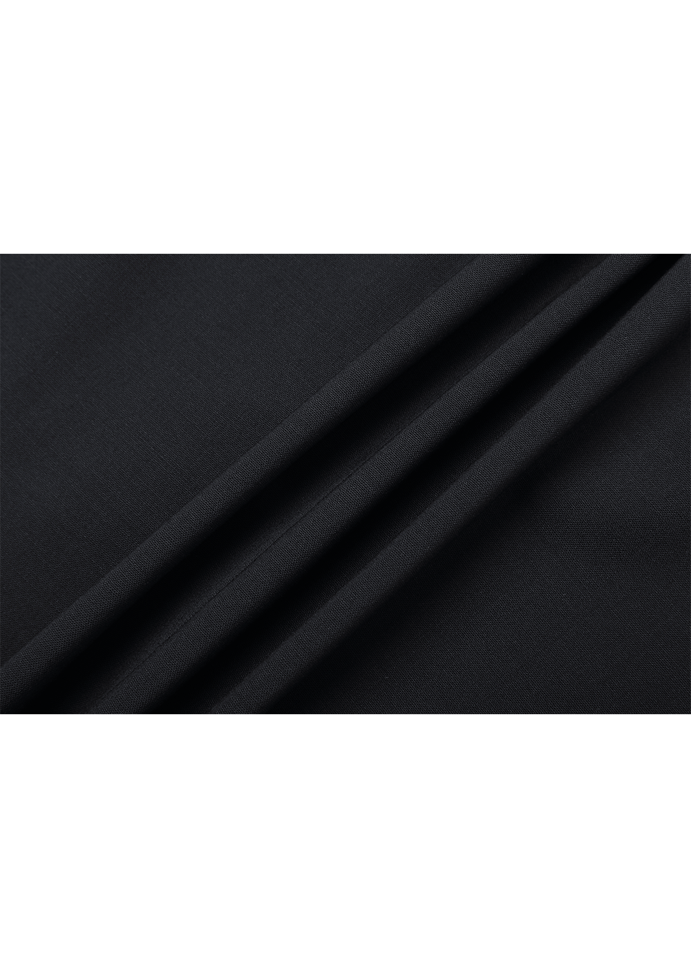 SALAZIA Black Wool Stretch Long-Sleeve Dresses