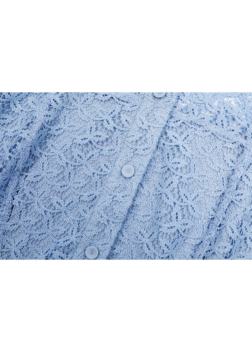 SALAZIA Water Wave Blue Lace Dresses