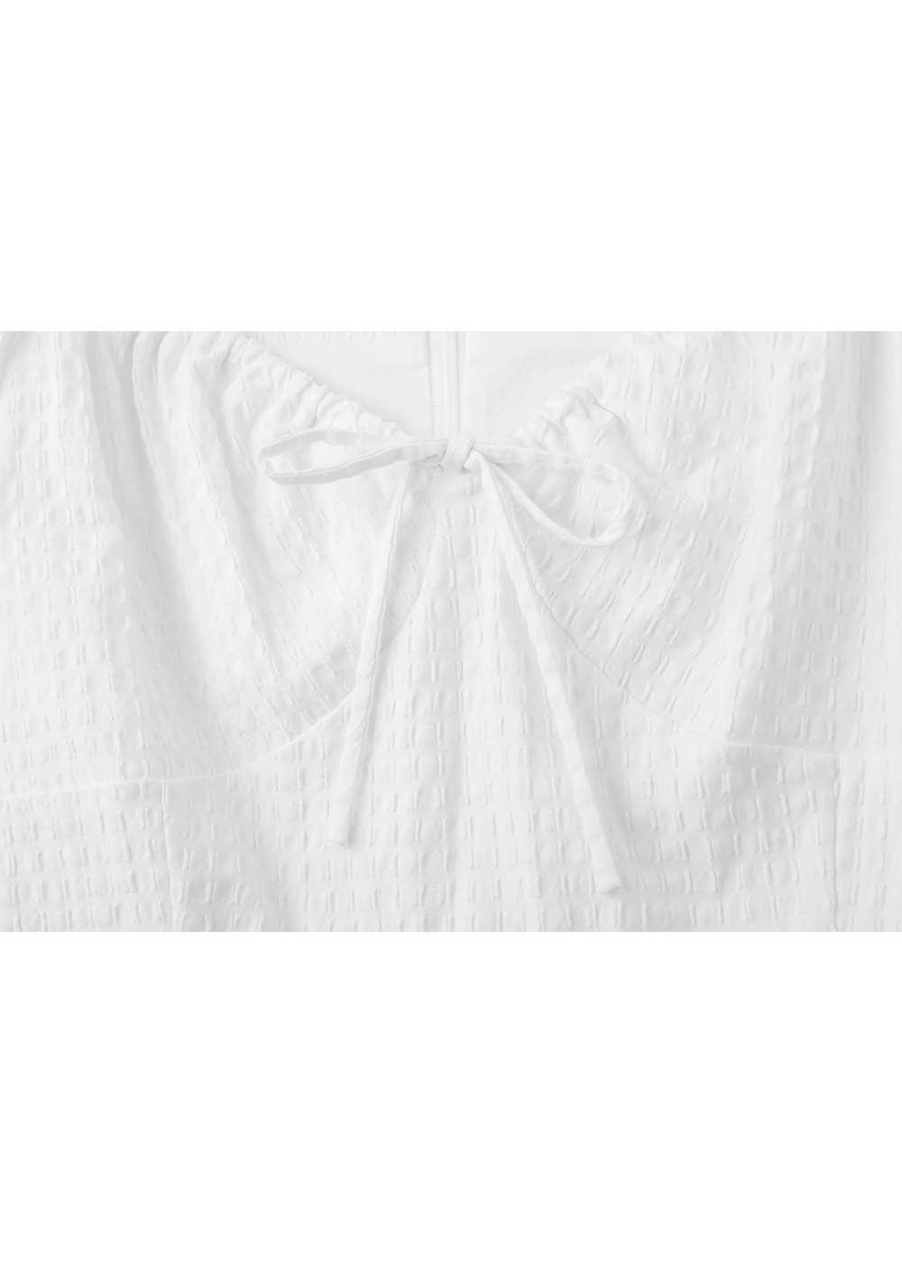 SALAZIA White Fitted Mini Dresses