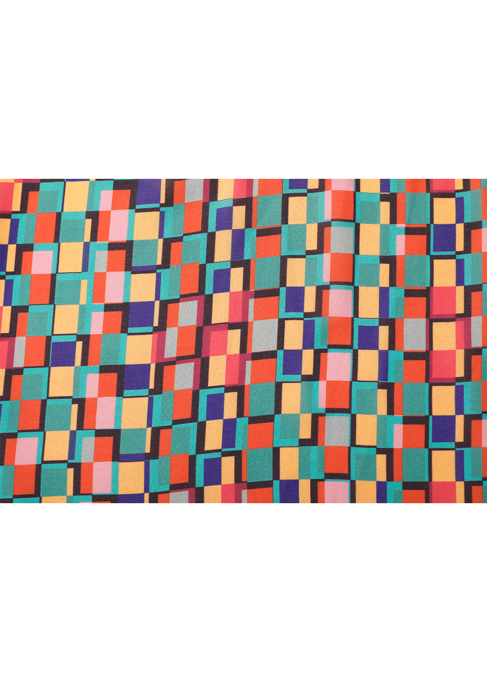 SALAZIA Colorful Check Short-Sleeve Dresses