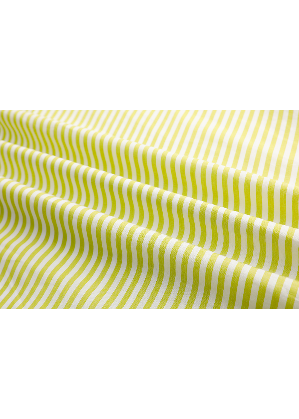 SALAZIA Yellow-White Stripe Cotton Dresses