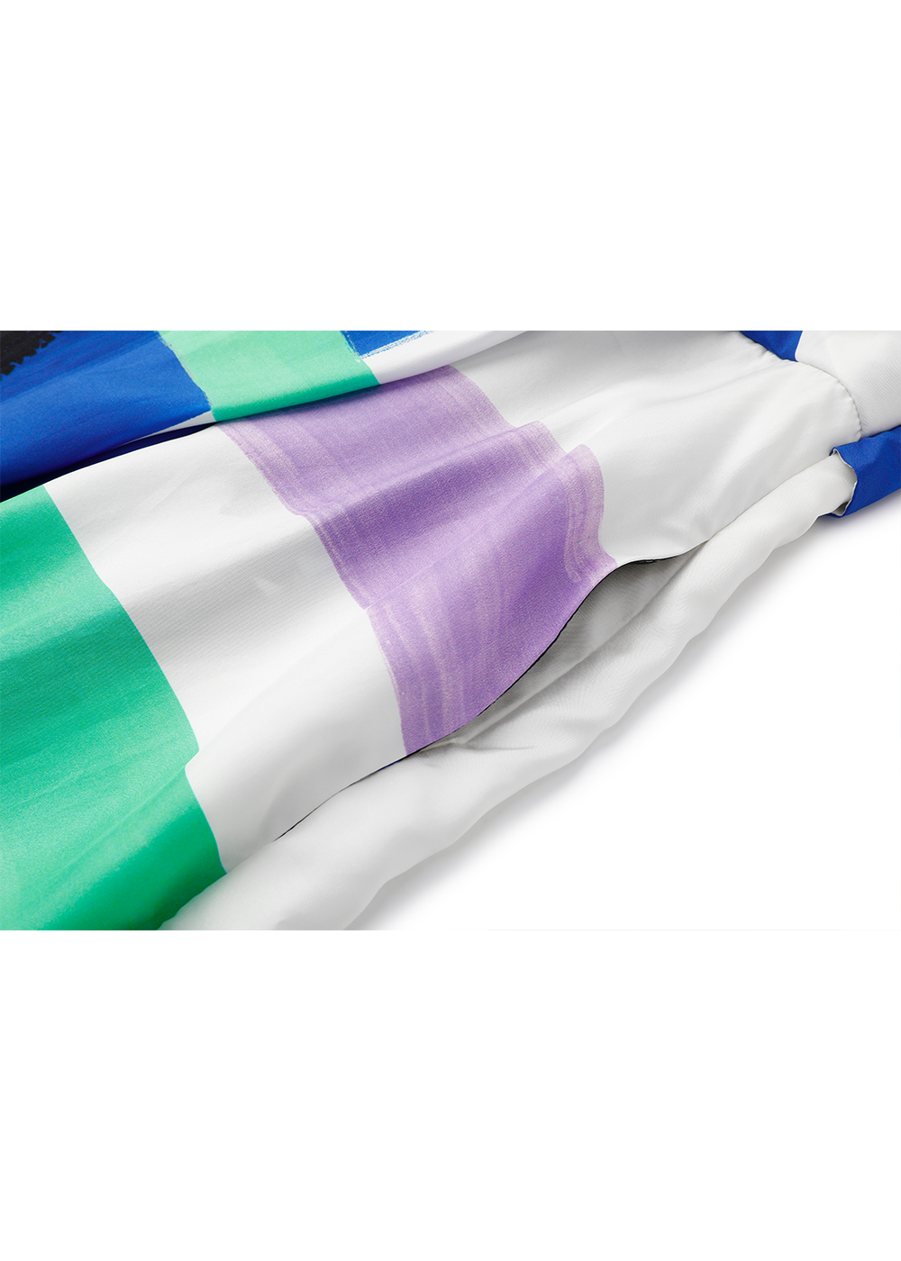SALAZIA Colorful Graffiti Art Silk Dresses