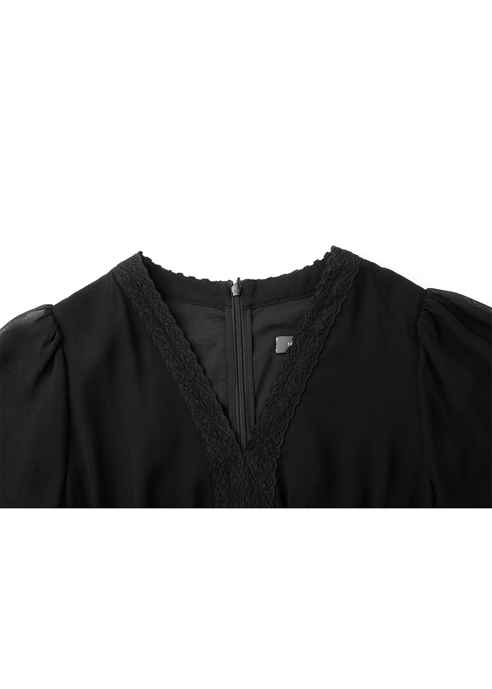 SALAZIA Black Silk and Cotton Lace Dresses
