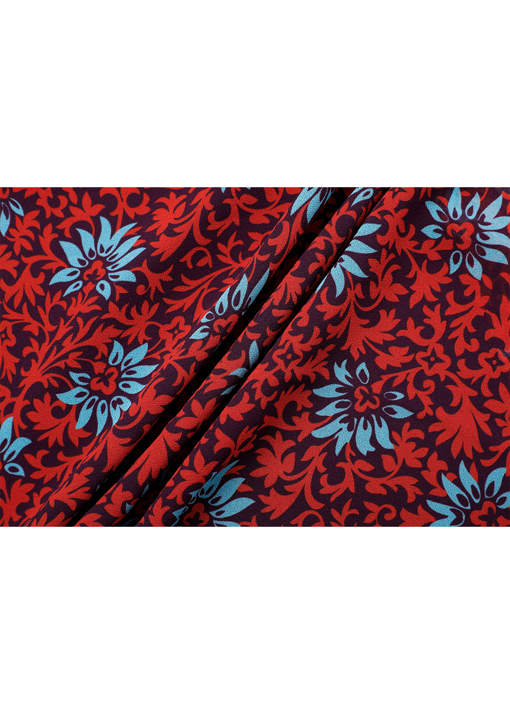 SALAZIA Red Flower Sea Midi Dresses