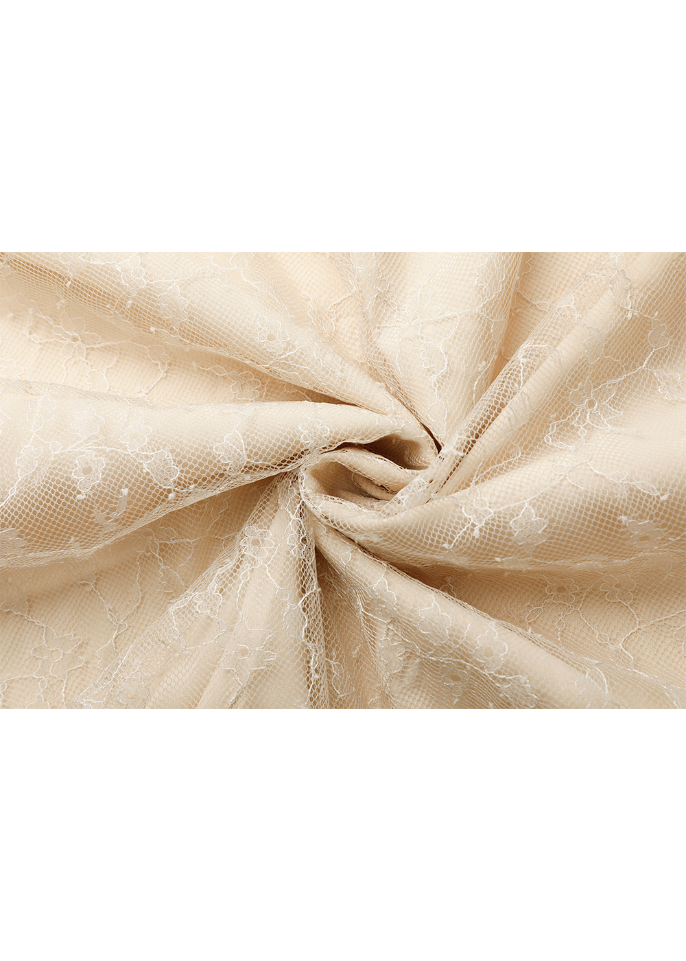 SALAZIA Champagne Lace and Acrylic Blend Dresses