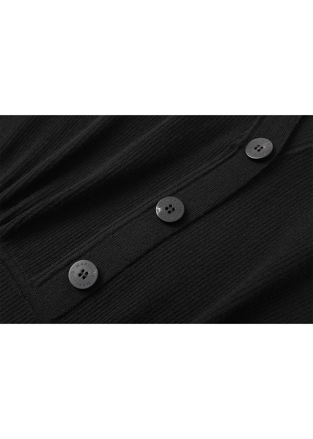 SALAZIA Black Wool-Nylon Blend Knit Dresses