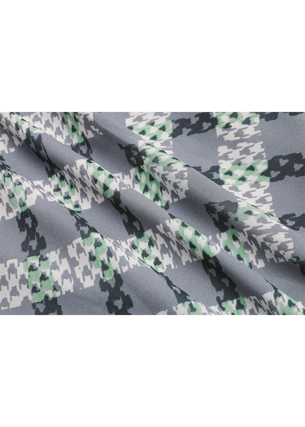 SALAZIA Black-Grey Stripe and Green Plaid Blouses