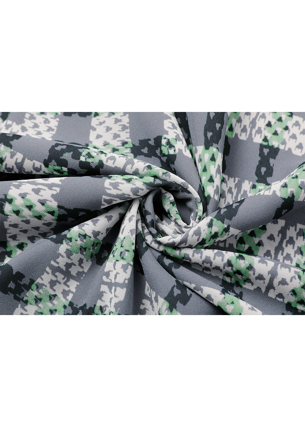SALAZIA Black-Grey Stripe and Green Plaid Dresses