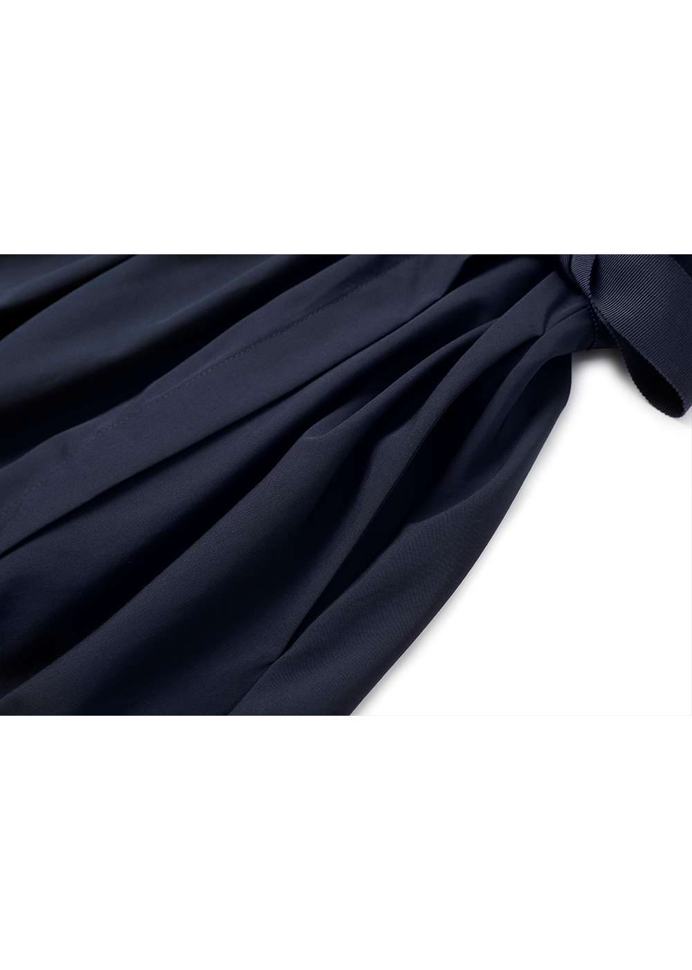 SALAZIA Deep Blue Viscose-Polyester Blend Dresses