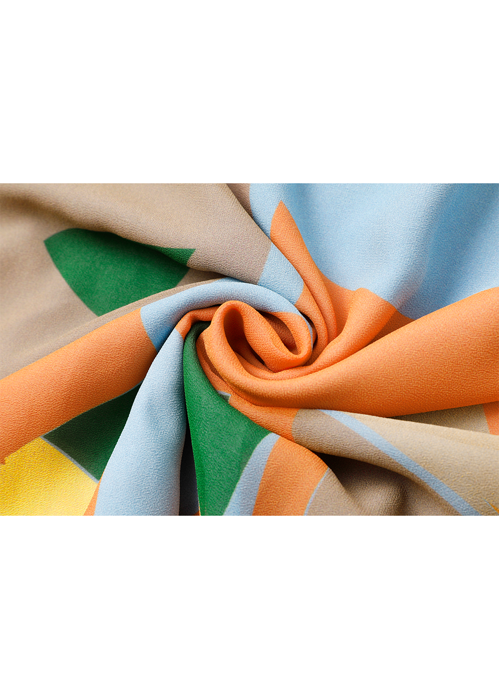 SALAZIA Blue-Yellow Collage Silk-Blend Dresses