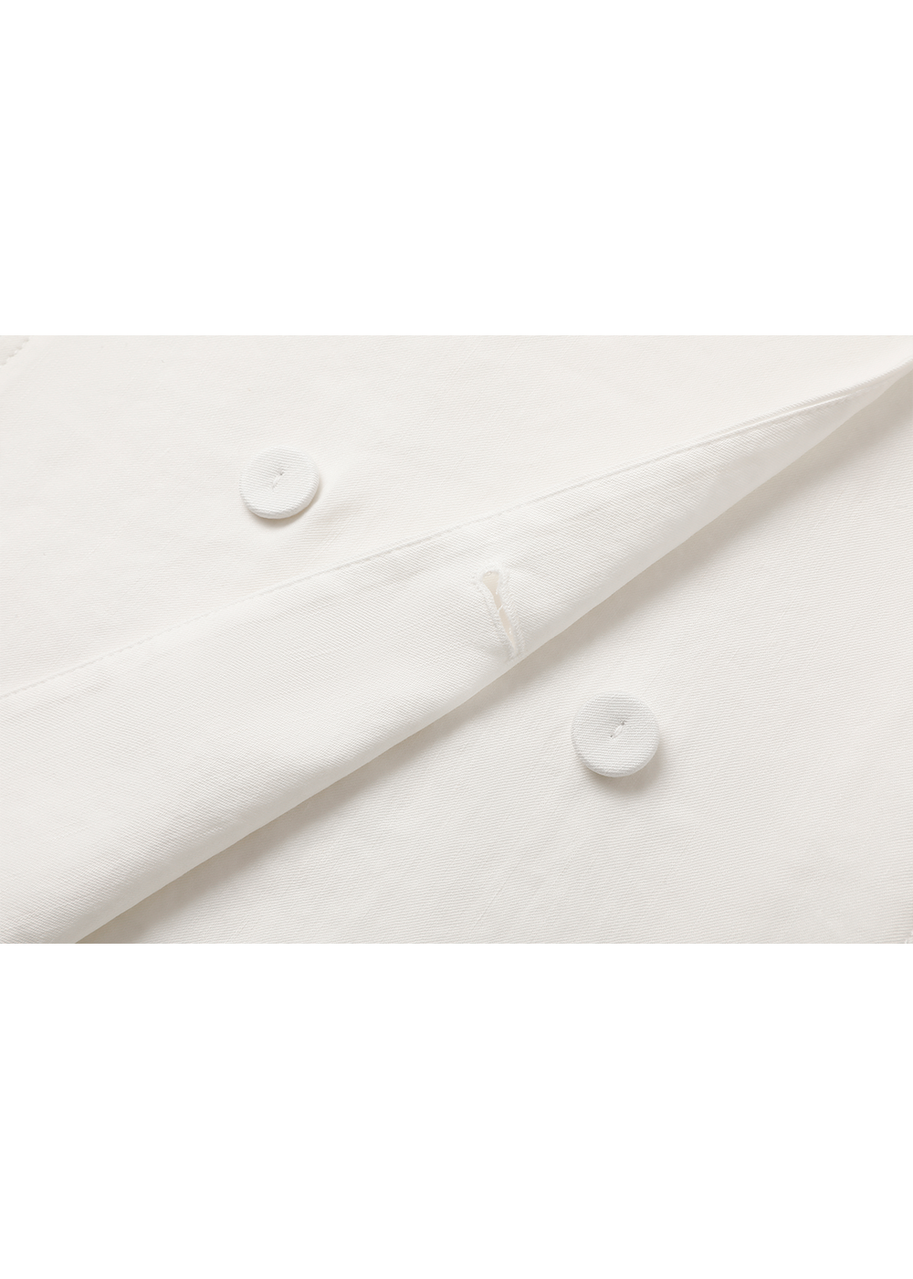 SALAZIA White Linen-Viscose Blend Dresses