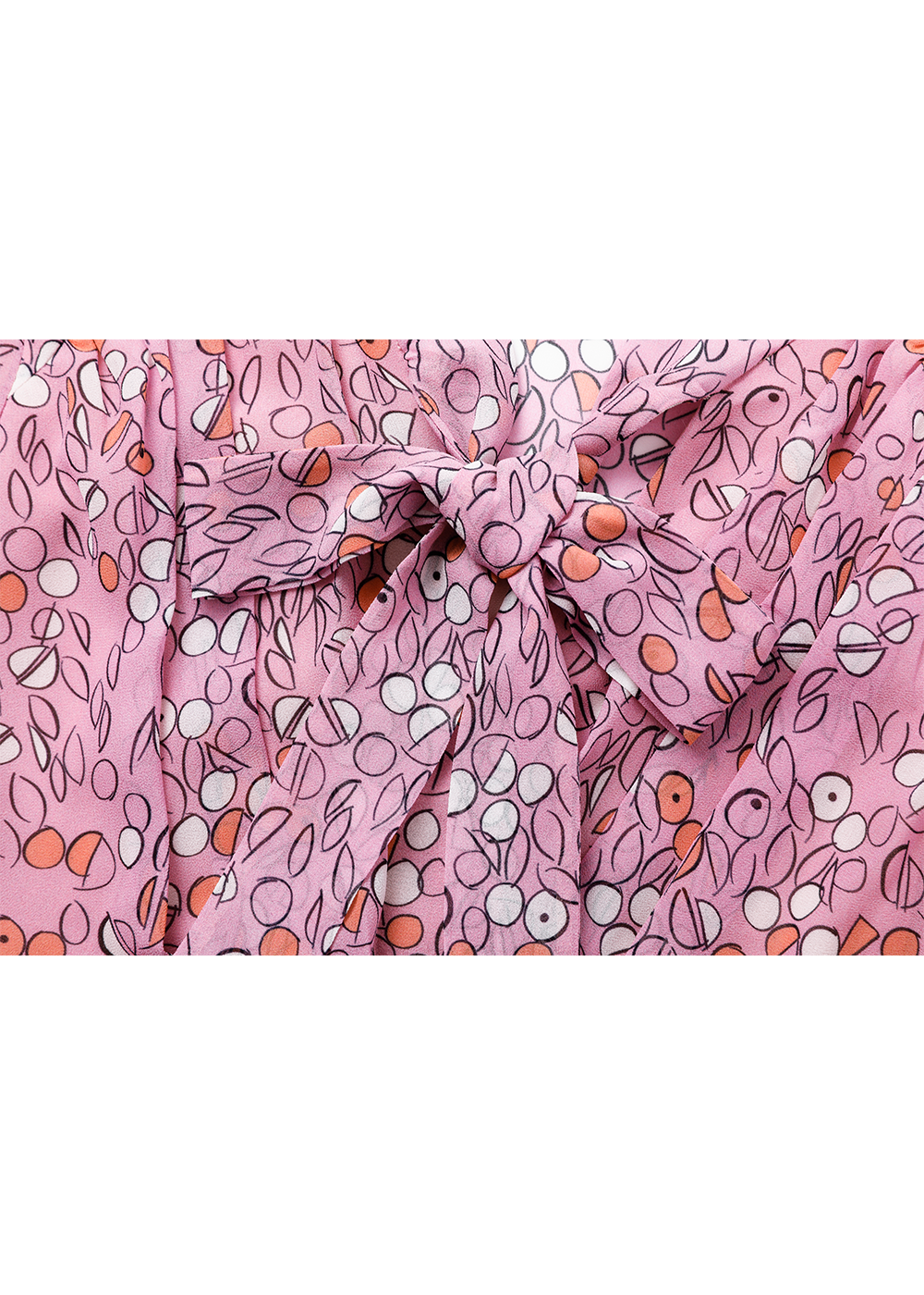SALAZIA Pink Coral Circle Print Dresses