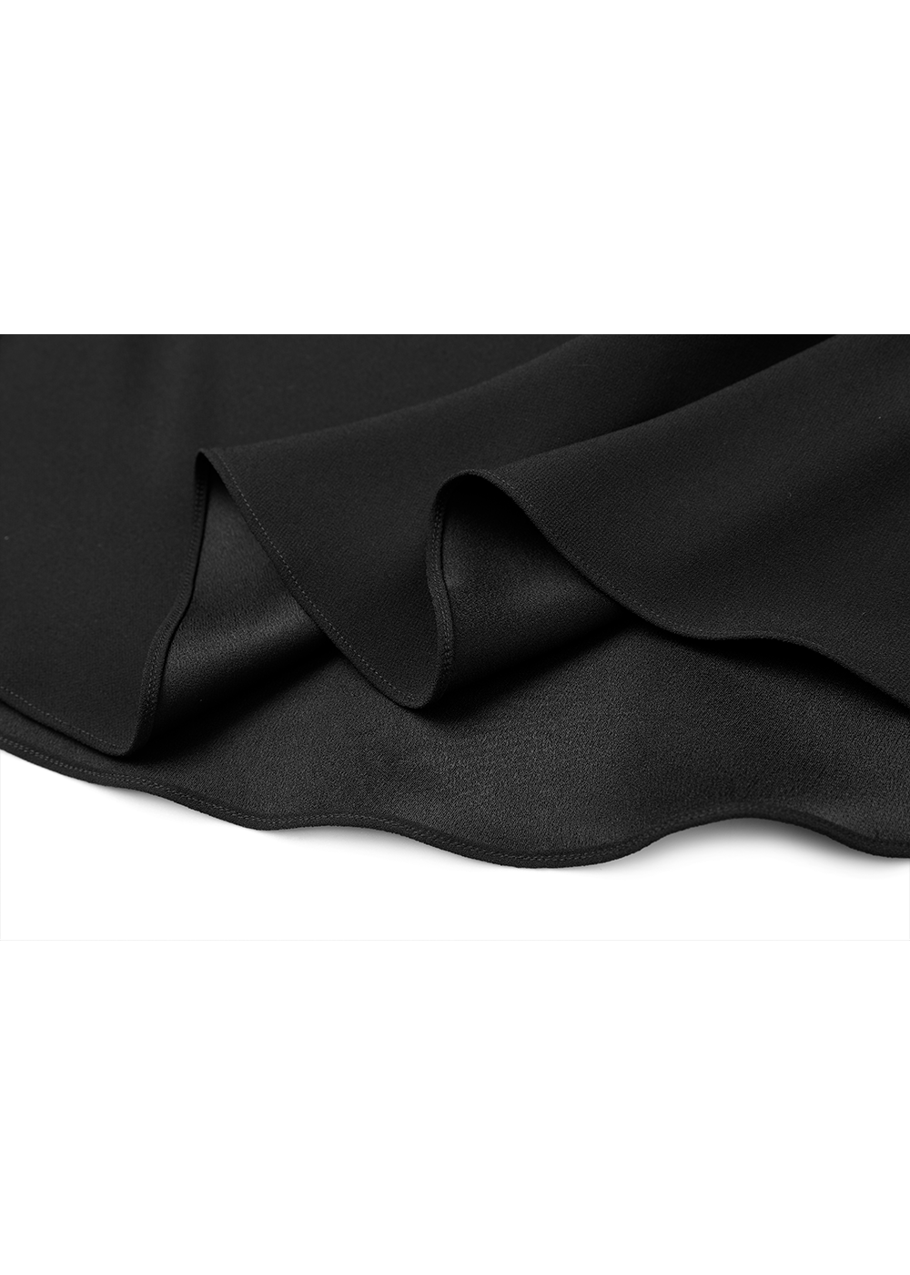 SALAZIA Black Triacetate Blend Long-Sleeve Dresses