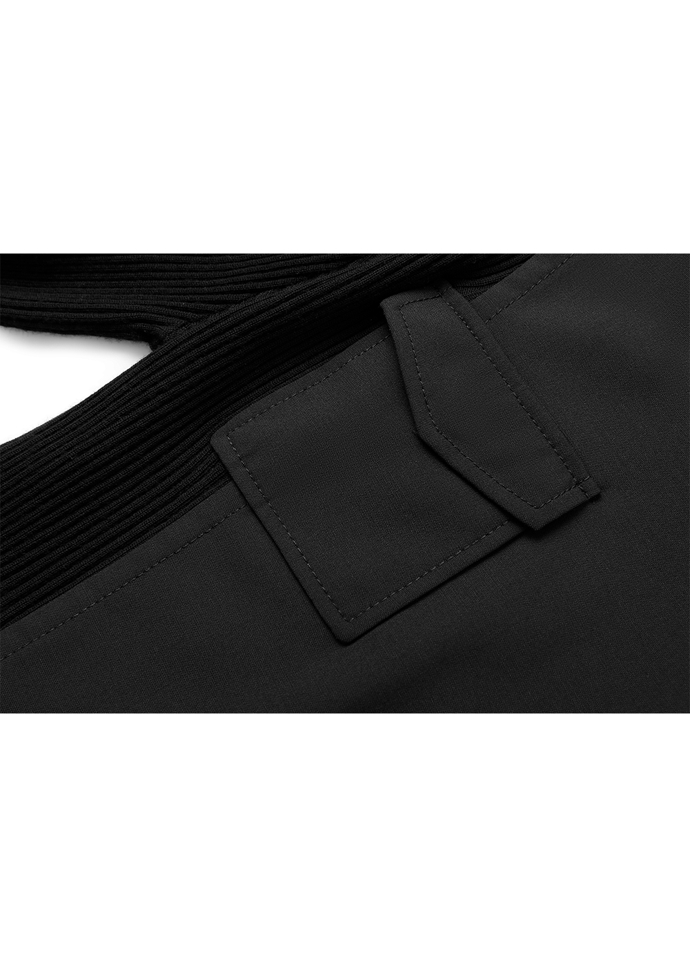 SALAZIA Black Wool-Blend Tailored Dresses