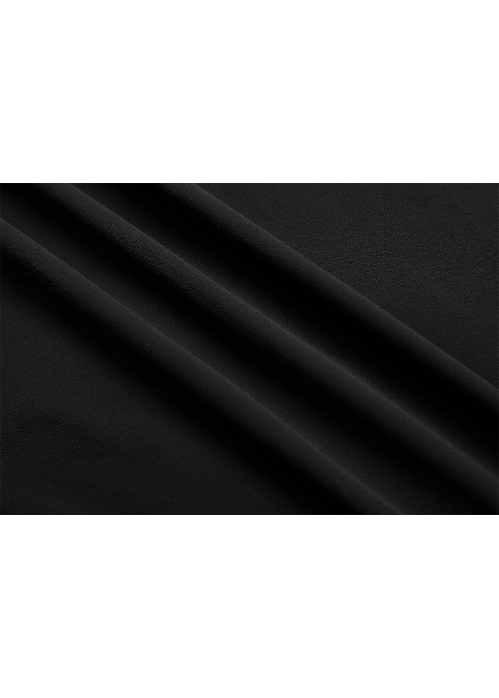 SALAZIA Black Wool Blend Long-Sleeve Dresses