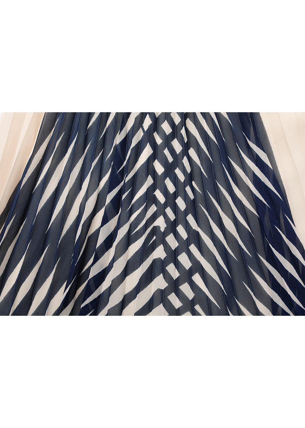 SALAZIA Beige Geometric Art Dresses