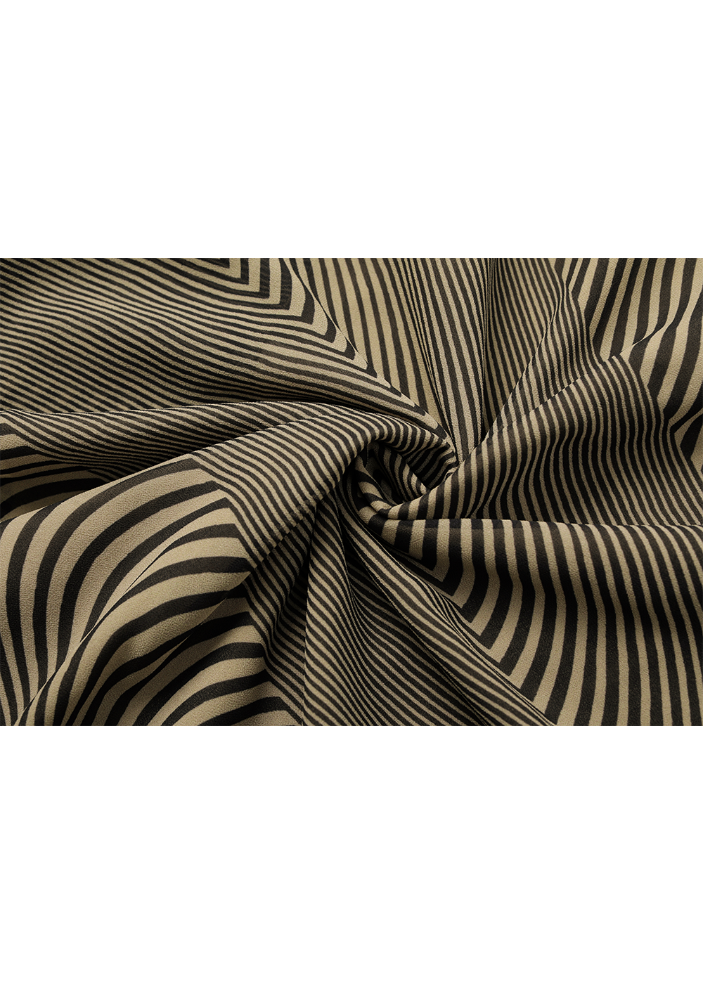 SALAZIA Black-Apricot Wave Print Dresses