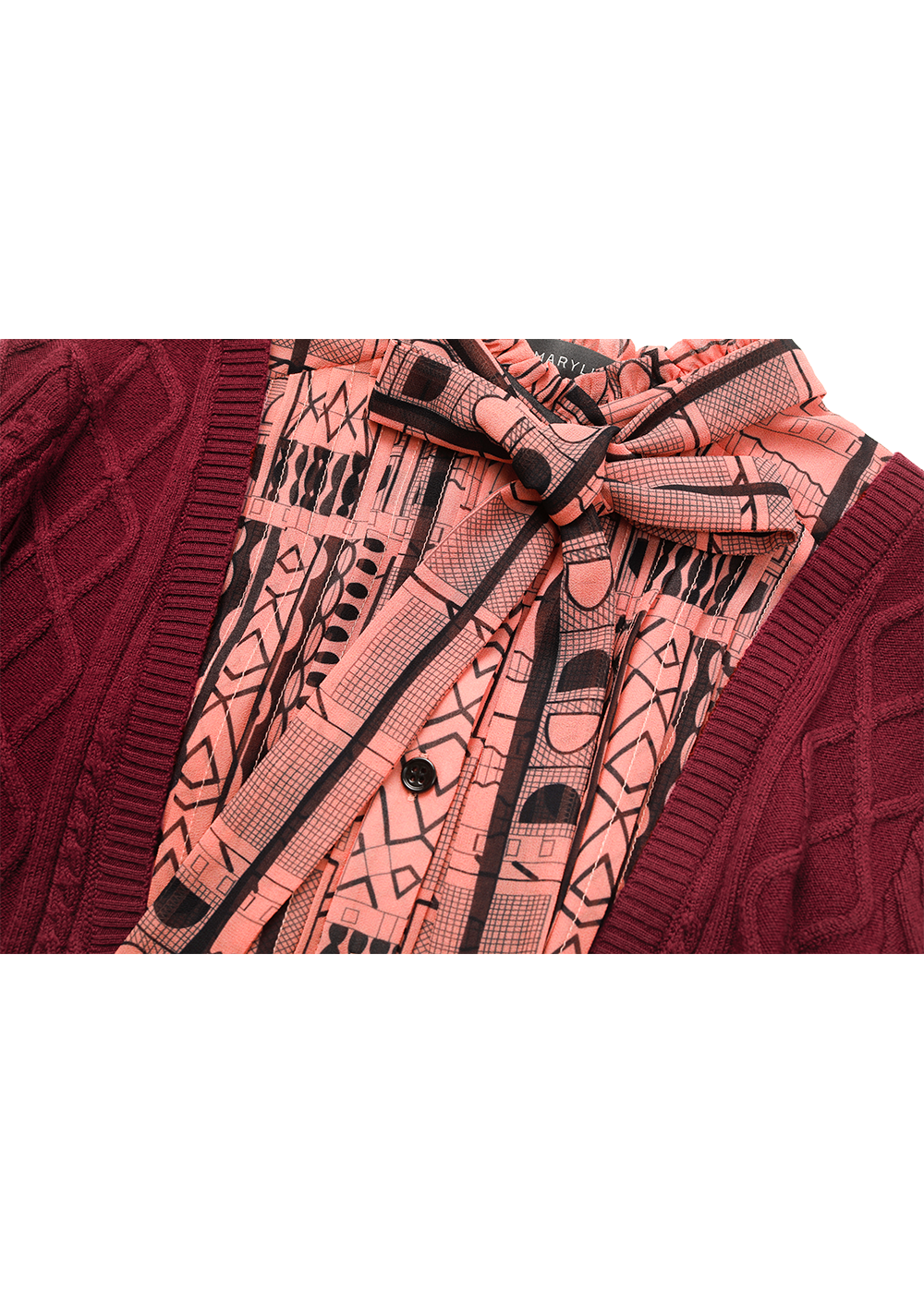 SALAZIA Pink Line Art Dresses