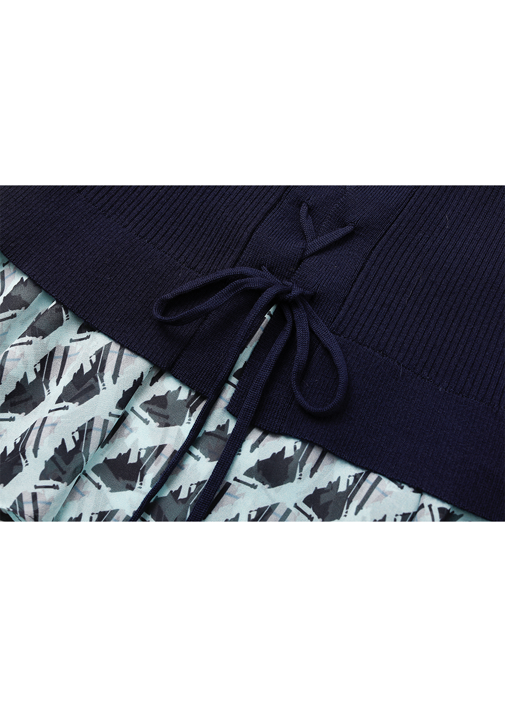 SALAZIA Blue-Black Houndstooth Blouses