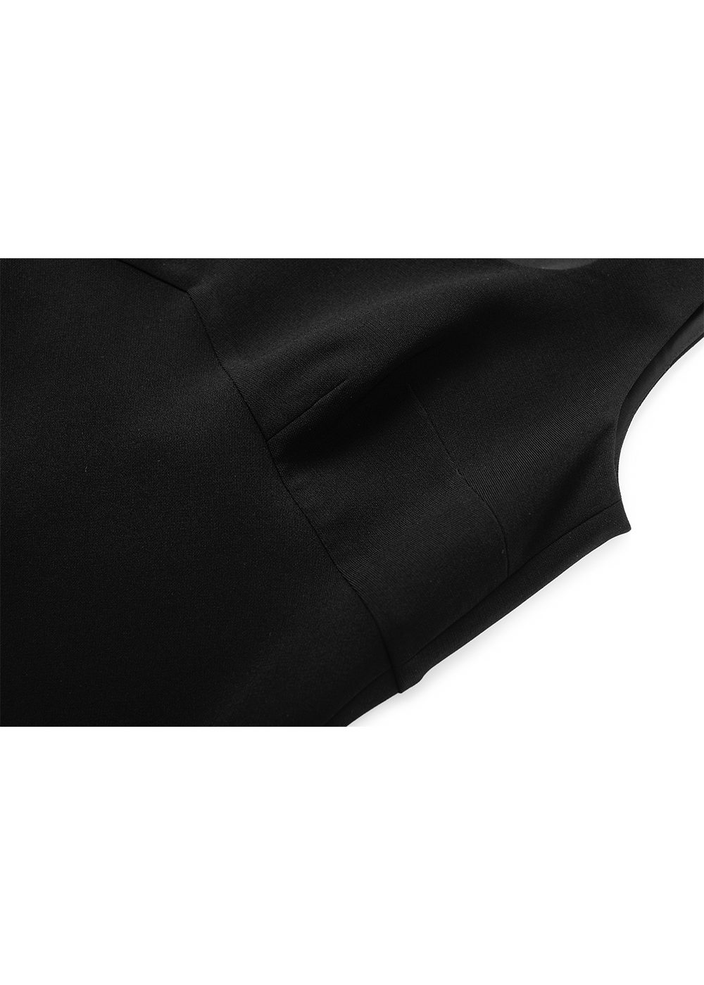 SALAZIA Black Triacetate Blend Long-Sleeve Dresses