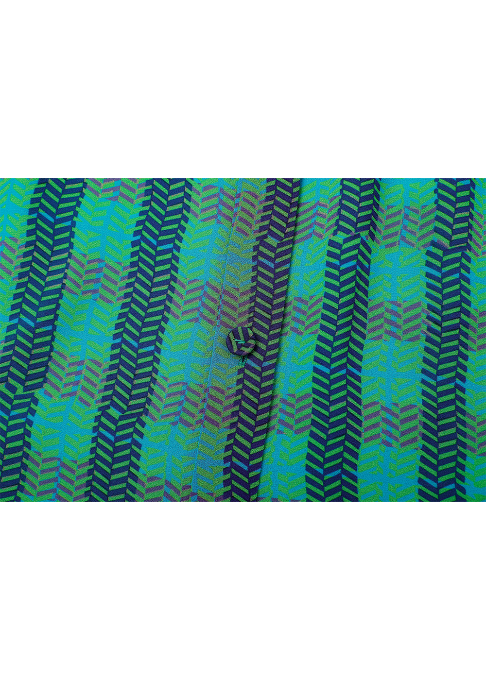 SALAZIA Blue-Green Plaid Cropped Blouses