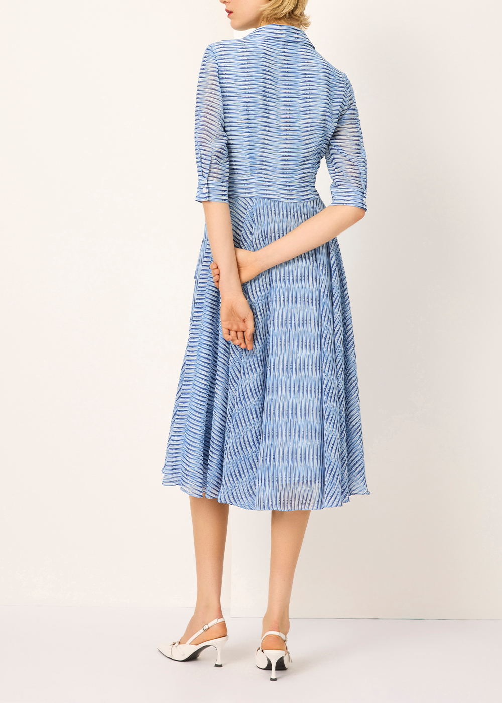 SALAZIA Woven Azure Dresses
