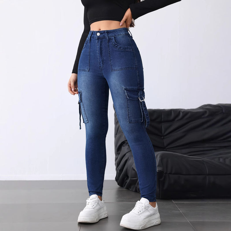 Slim-Fit Stretch Workwear Skinny Jeans