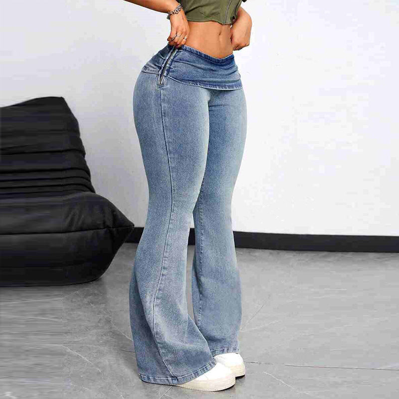 Stretch Skinny Low-Rise Jeans for a Slimmer Look