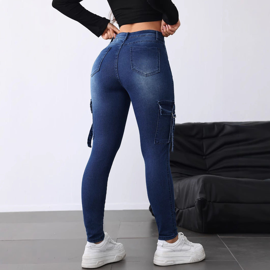 Slim-Fit Stretch Workwear Skinny Jeans