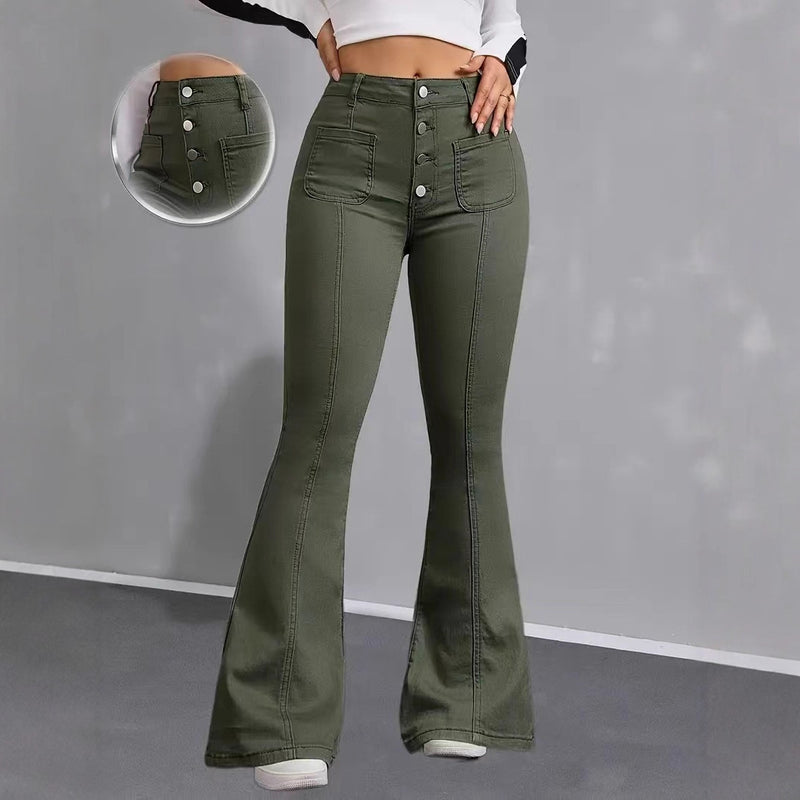 Stretch Casual Denim Pants - Slim Fit