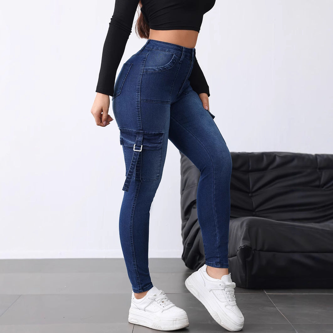 Slim-Fit Stretch Workwear Skinny Jeans