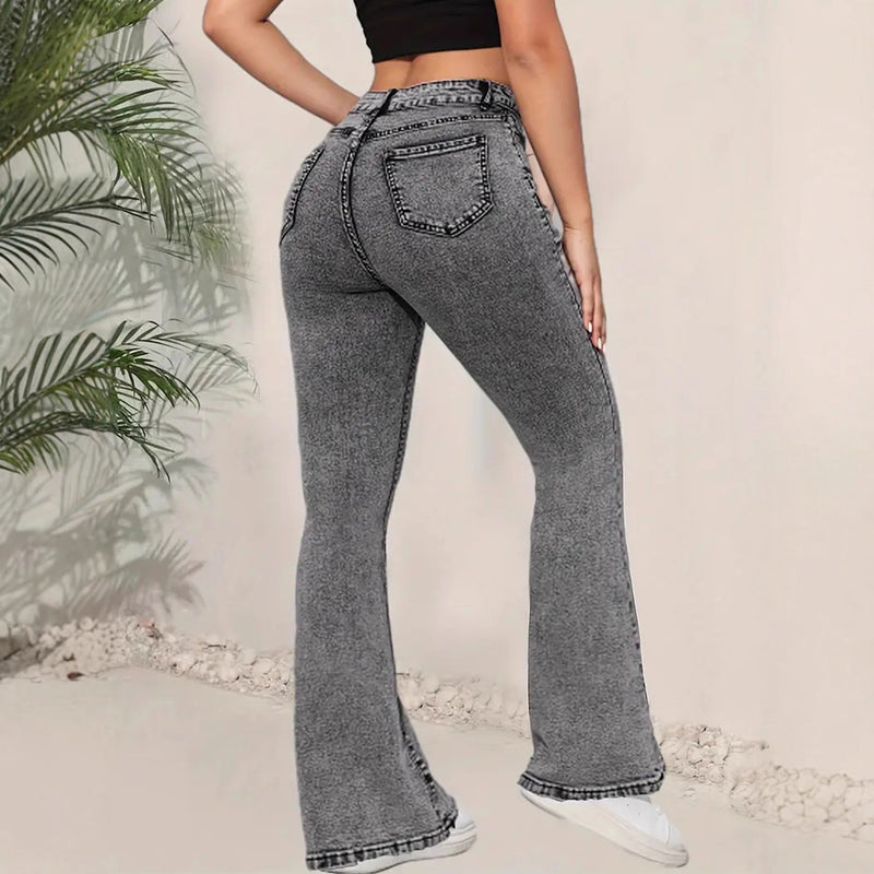 Slim-Fit Dark Gray Skinny Jeans
