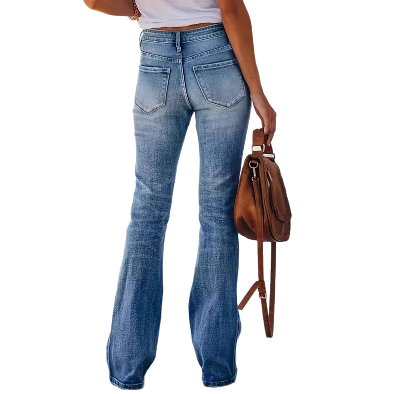 Slim-Fit Stretch Fashionable Versatile Jeans
