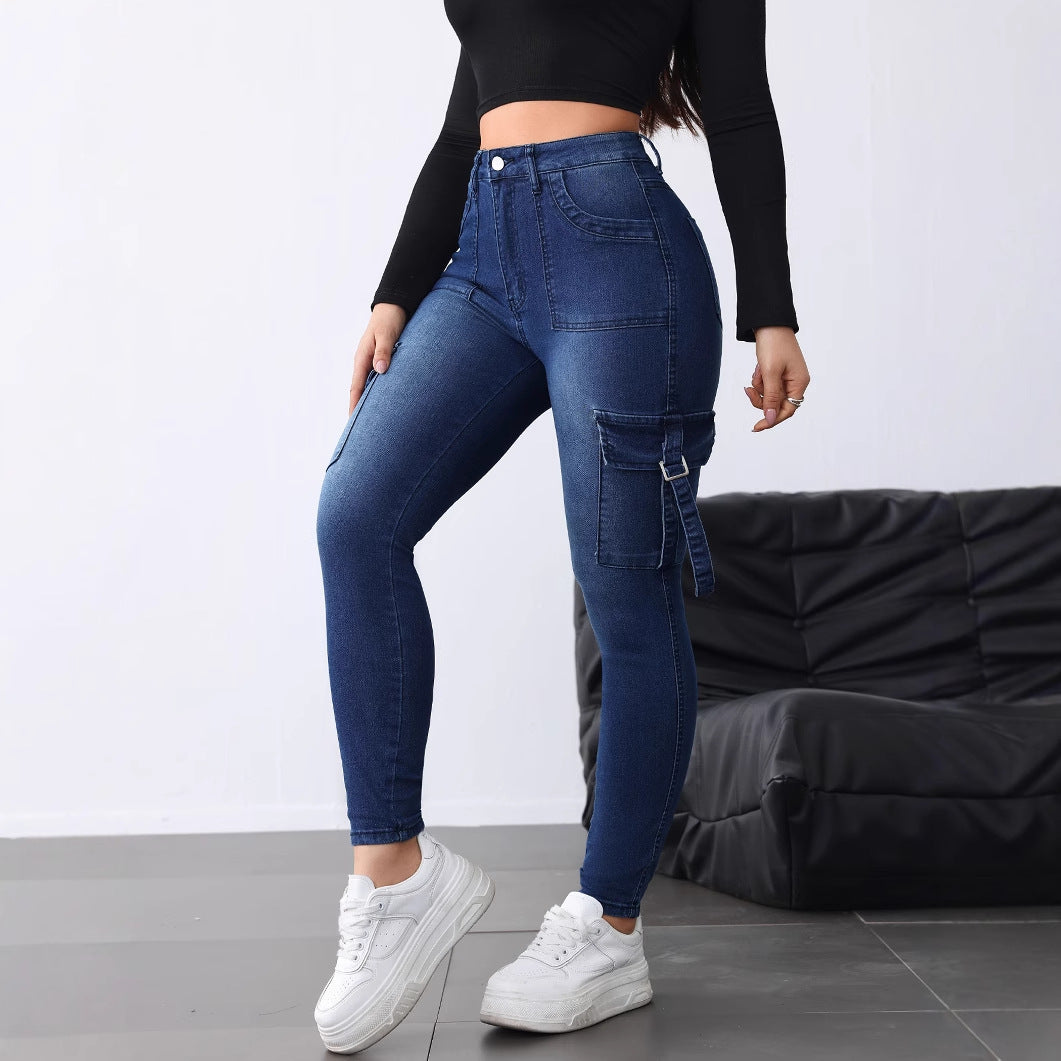 Slim-Fit Stretch Workwear Skinny Jeans