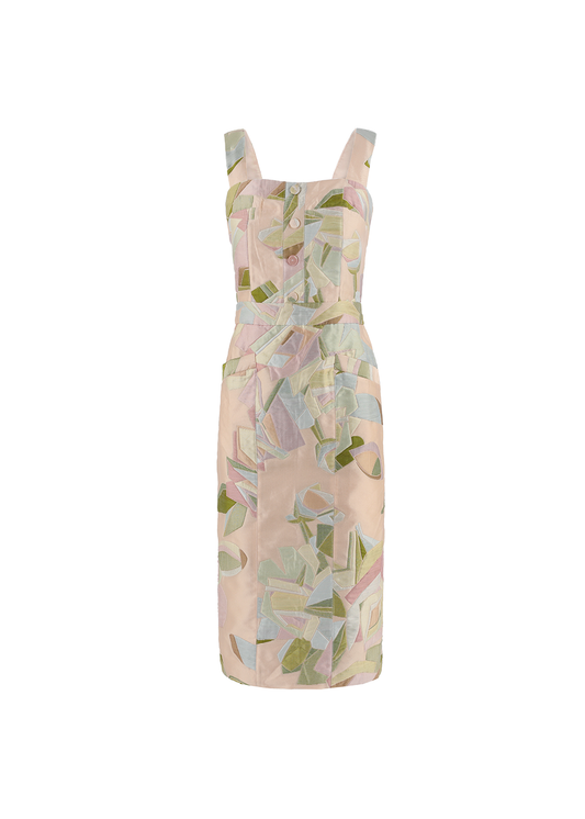SALAZIA Multi-Texture Silk-Blend Gown Dresses