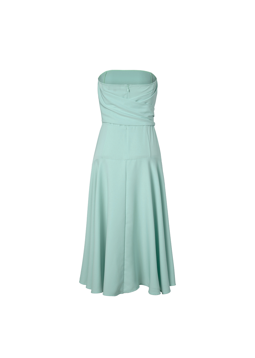 SALAZIA Green Short-Sleeve Fit-and-Flare Dresses